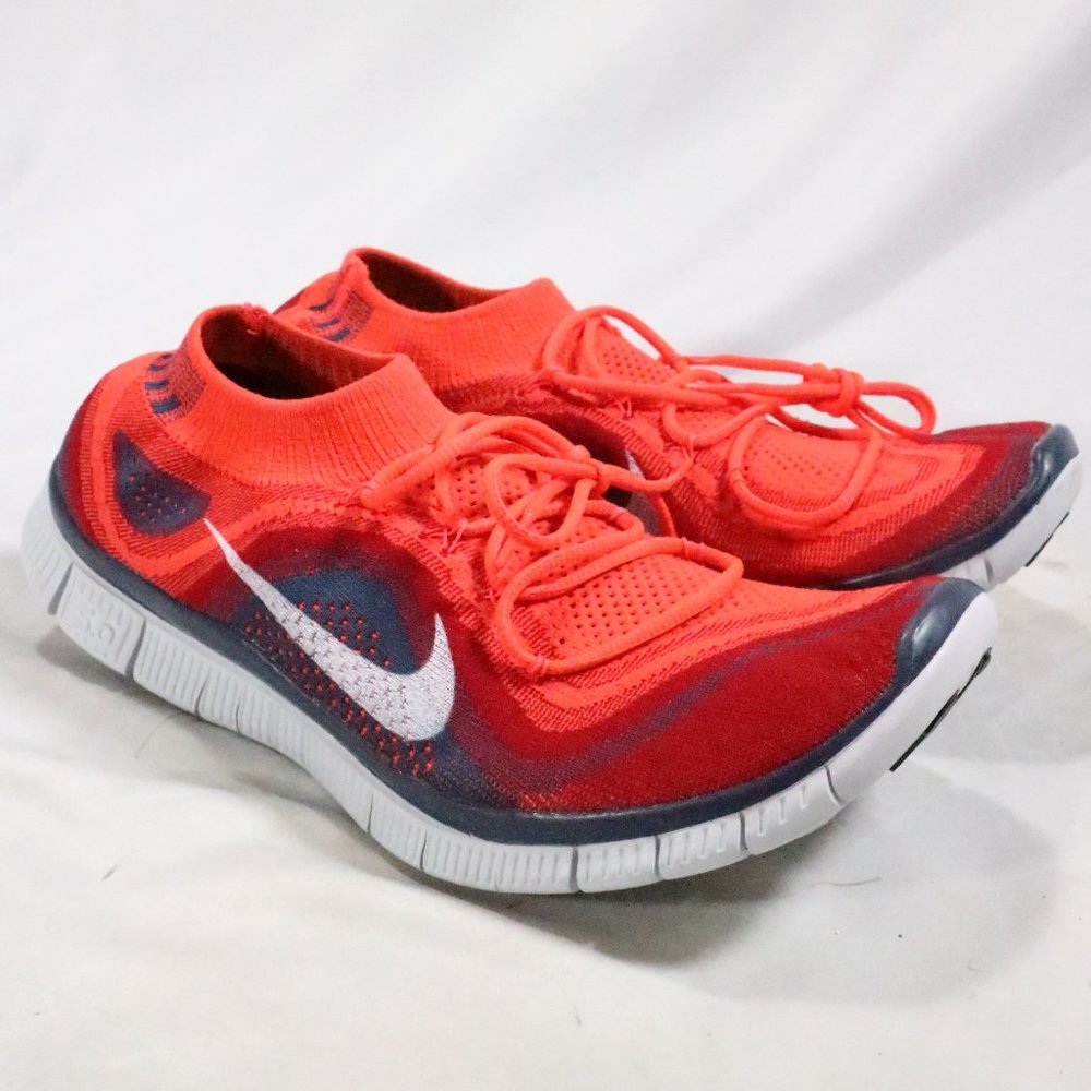 NIKE FREE FLYKNIT+ 'BRIGHT CRIMSON' Running Shoes NEW Sz 12 Men - Picture 4 of 11